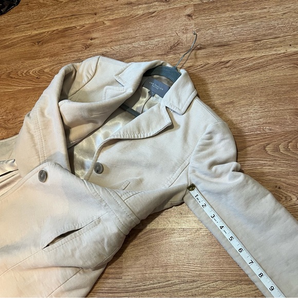 💖 Ann Taylor Petite Gorgeous Cream Winter Coat  Designer Coat Timeless s… - Picture 10 of 16